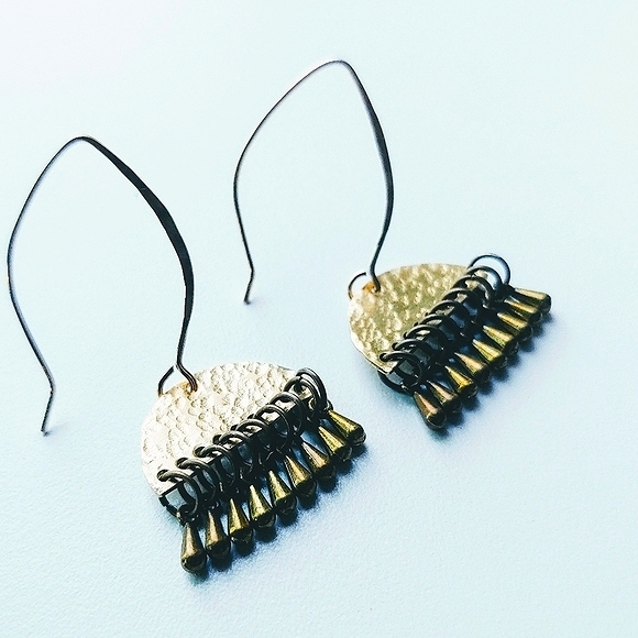 More coming soon!! 🐝"Bee Brass" 🐝 Half Moons - Picture 3 of 5